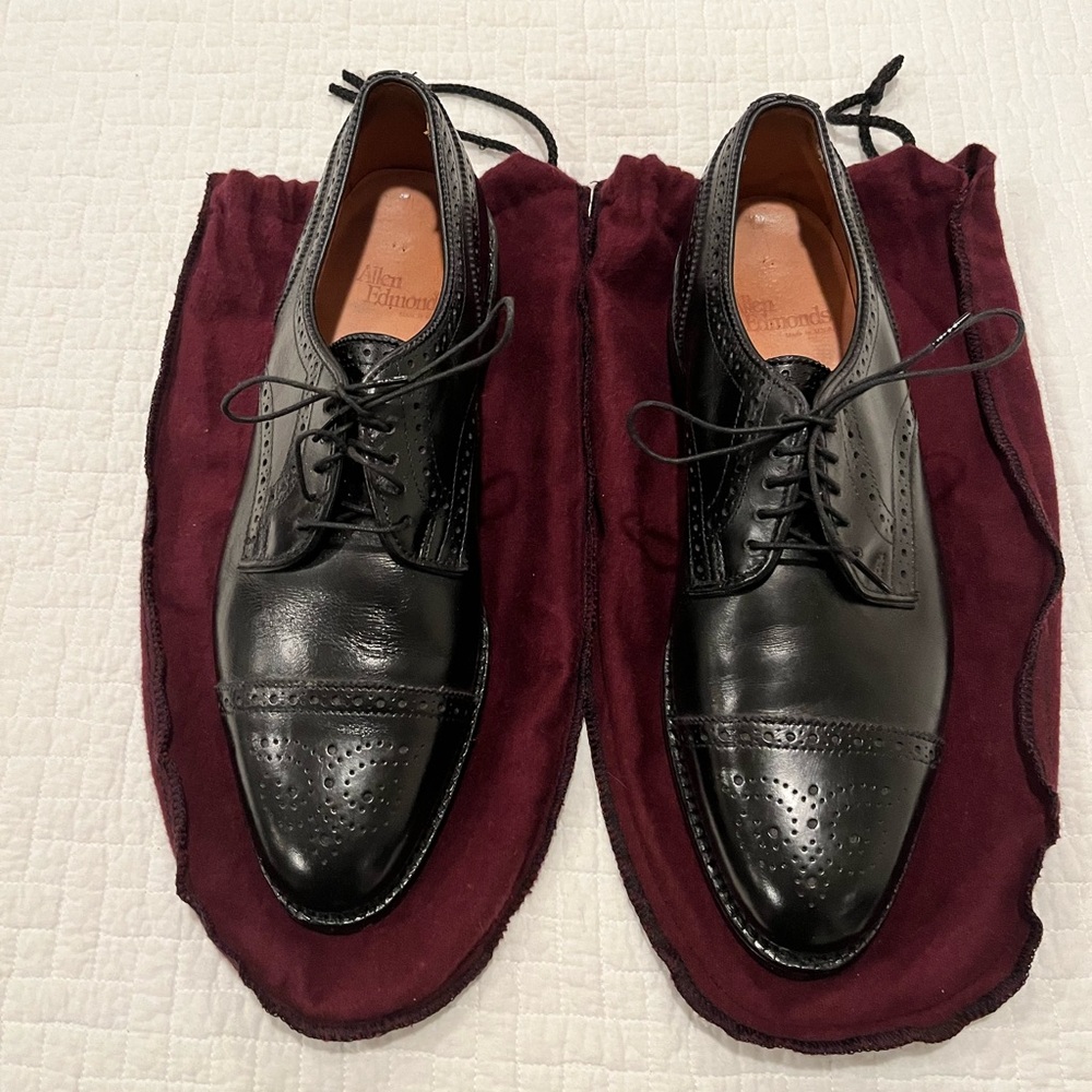 Allen Edmonds Sanford Cap Toe Oxford Leather 10.5
